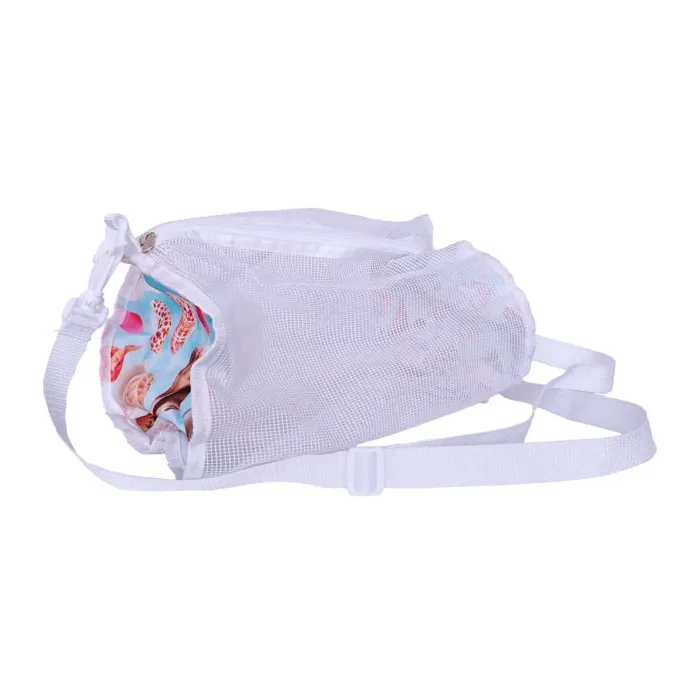 Bolsa de viagem de malha cilíndrica