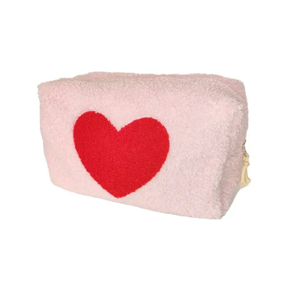 Bolsa cosmética de lã de lã